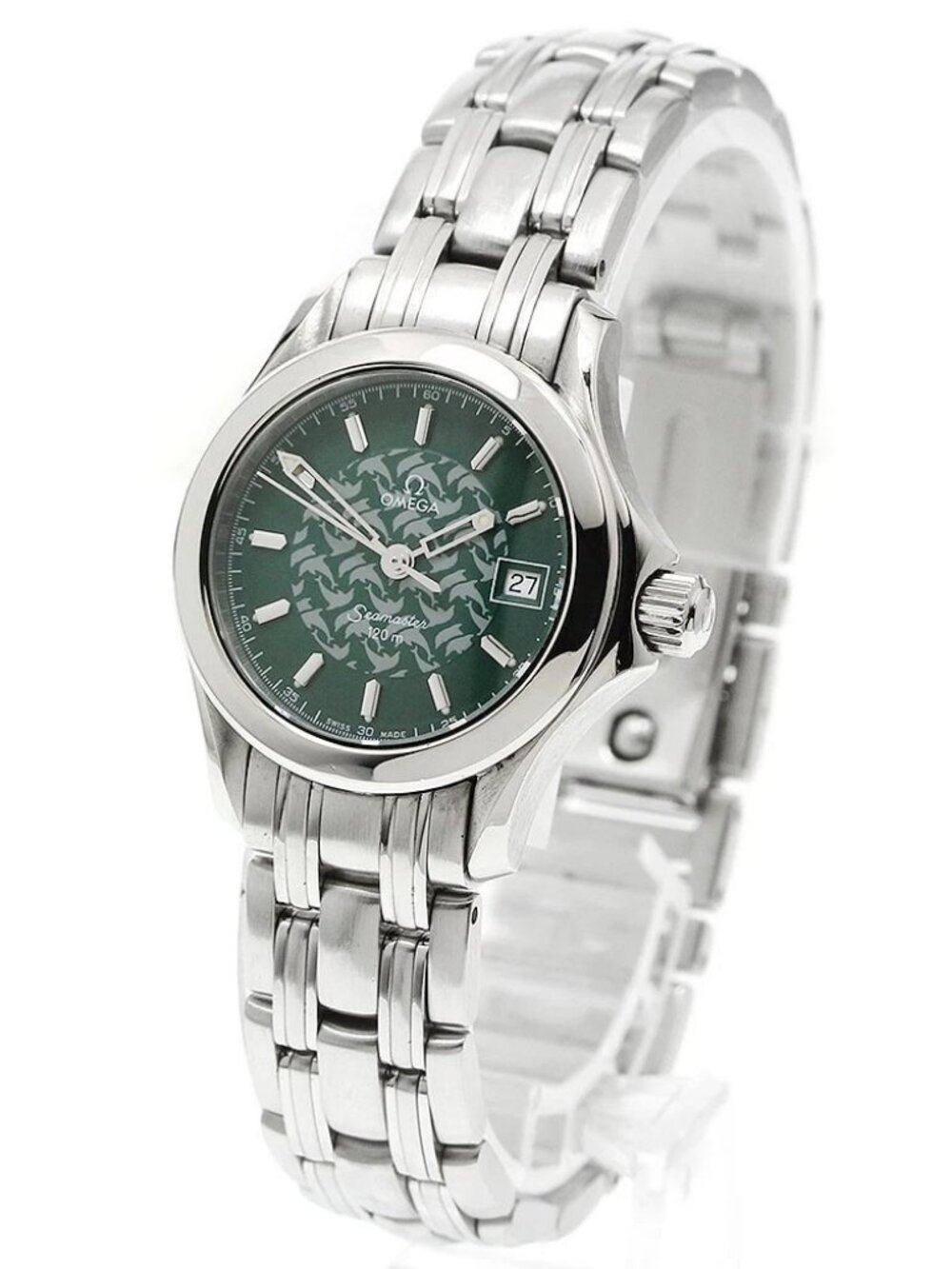 OMEGA Seamaster120 Jacques Mayol 1998 2586.70 green Dial Quartz Ladies_949104